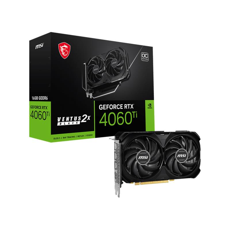 MSI%20GEFORCE%20RTX4060TI%20VENTUS%202X%20BLACK%2016G%20OC%20GDDR6%20128BIT%201XHDMI%203XDP%20EKRAN%20KARTI