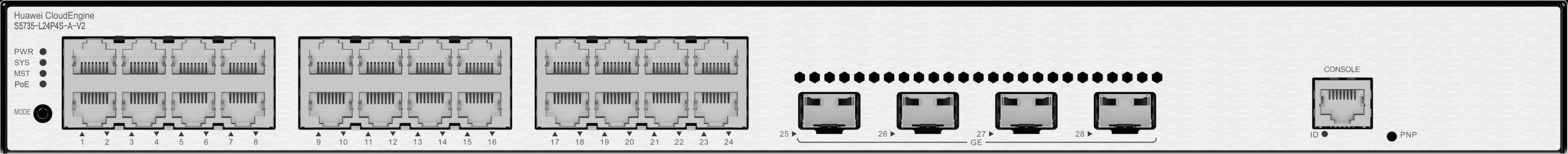 Huawei%20S5735-L24P4S-A-V2%2024%2010/100/1000BASE-T%20ports%204%20GE%20SFP%20ports%20PoE%20AC%20power